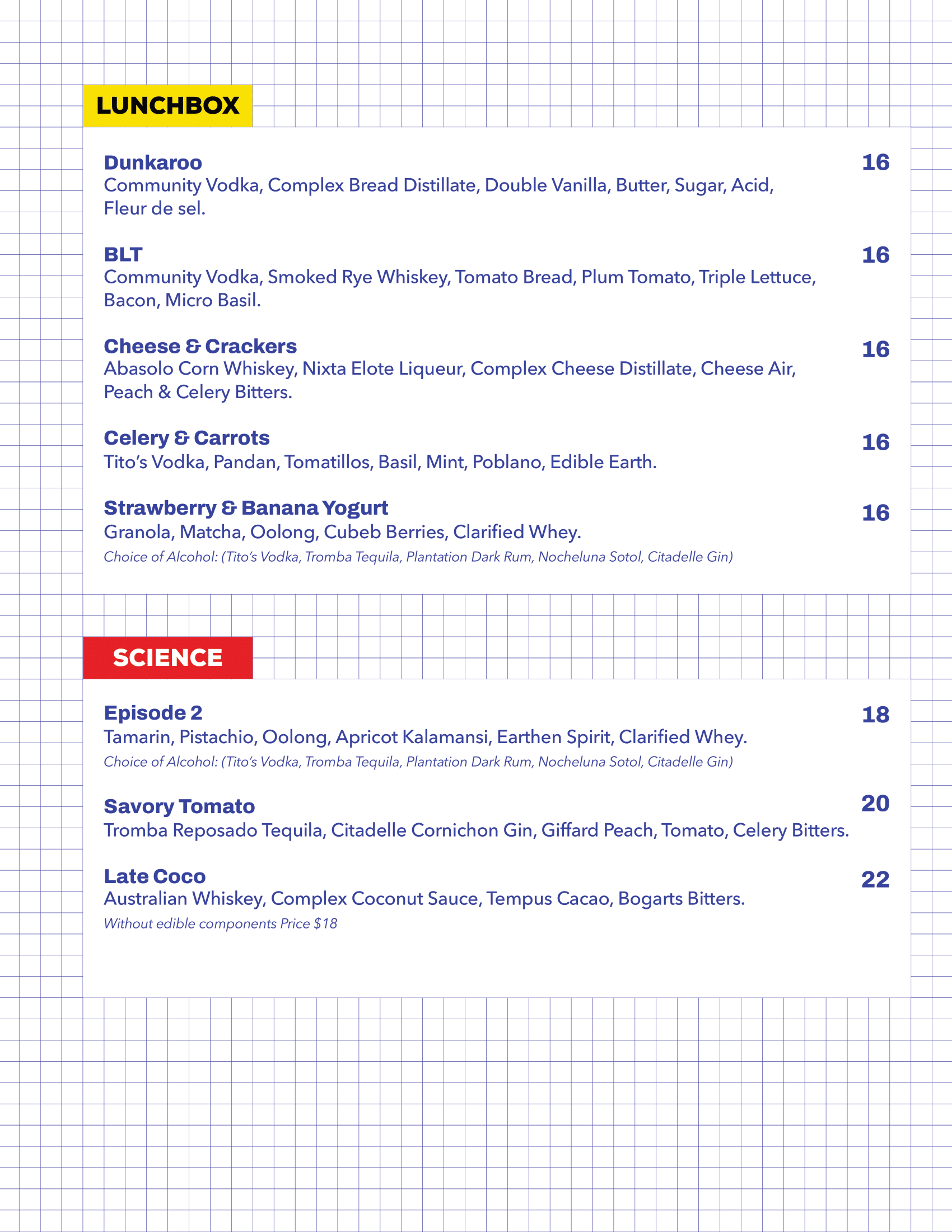 Menu Page 4