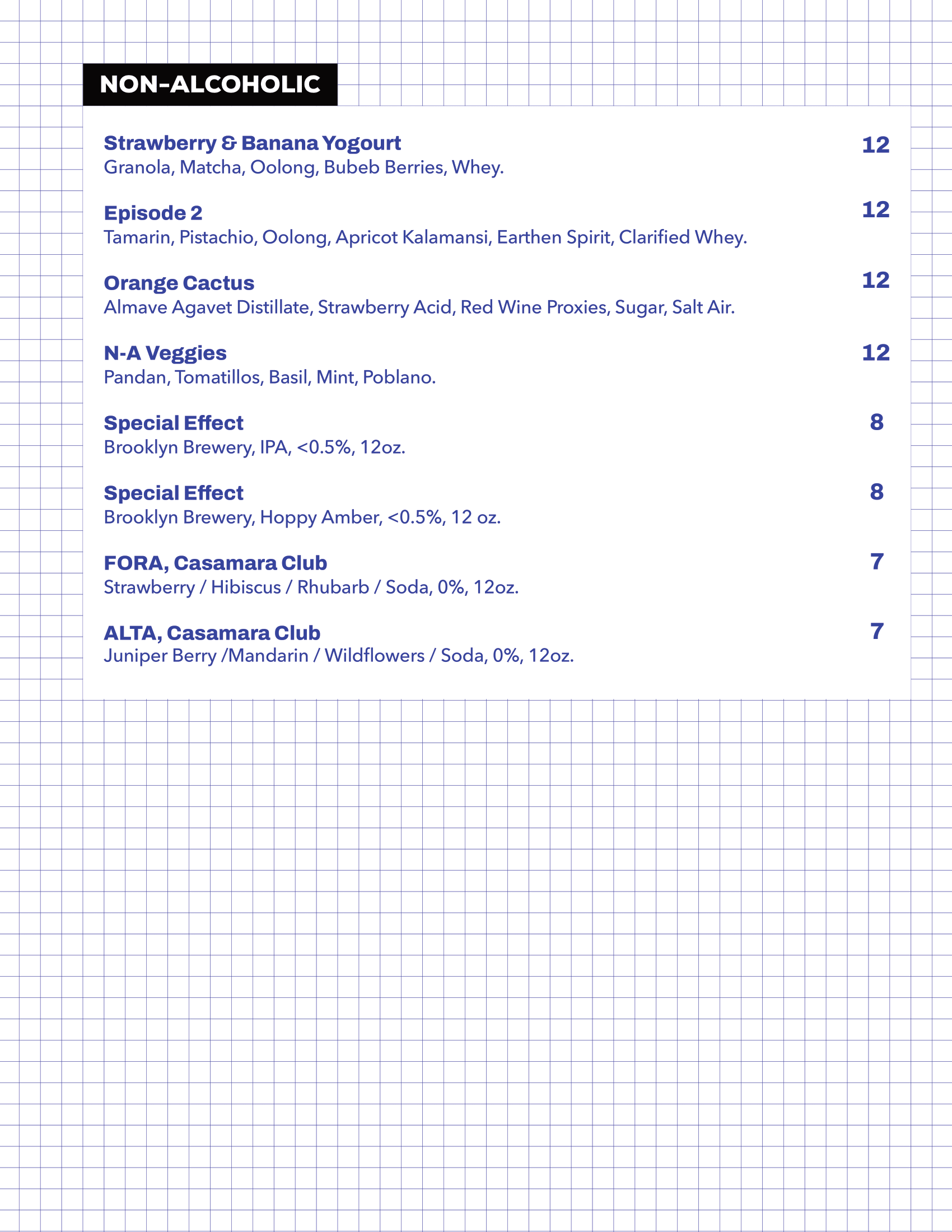 Menu Page 5